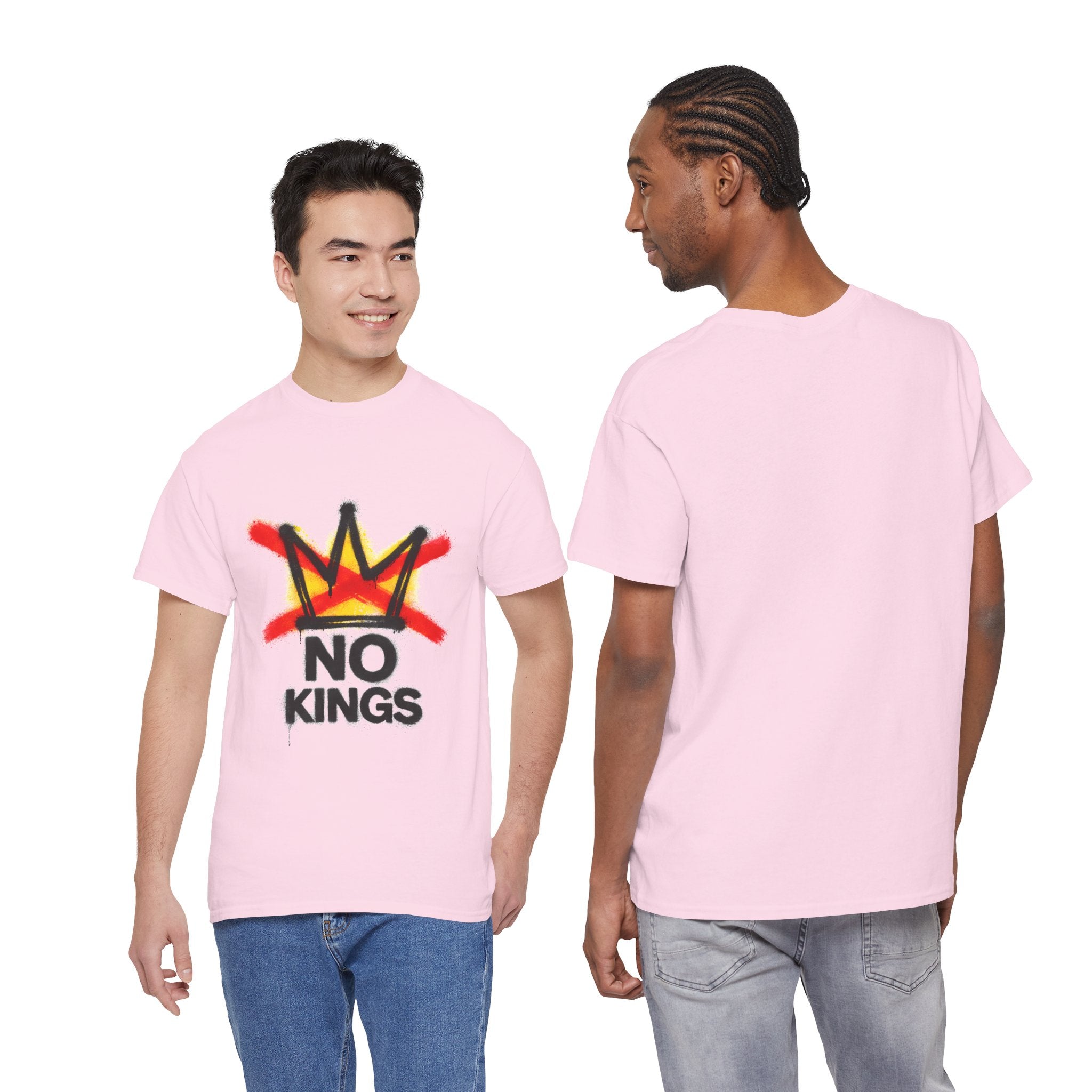 "No Kings" (Front) Graphic Tee — Street Art Style