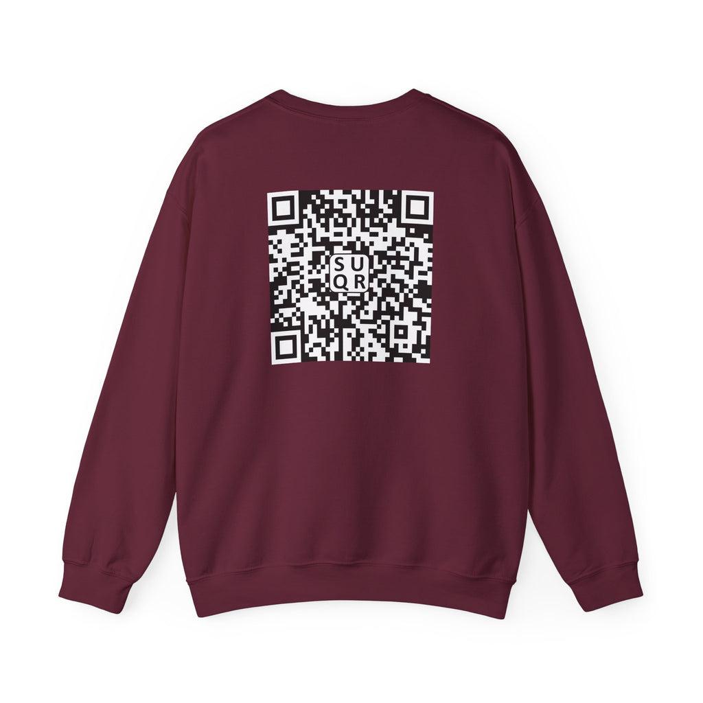 "No Kings" - QR Code Sweatshirt - Scannable Back Design