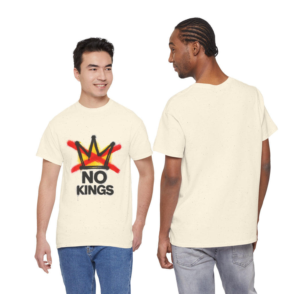 "No Kings" (Front) Graphic Tee — Street Art Style