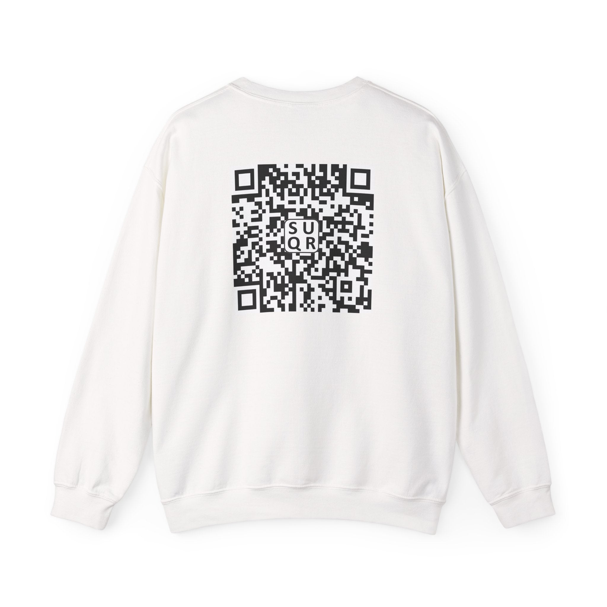 "No Kings" - QR Code Sweatshirt - Scannable Back Design