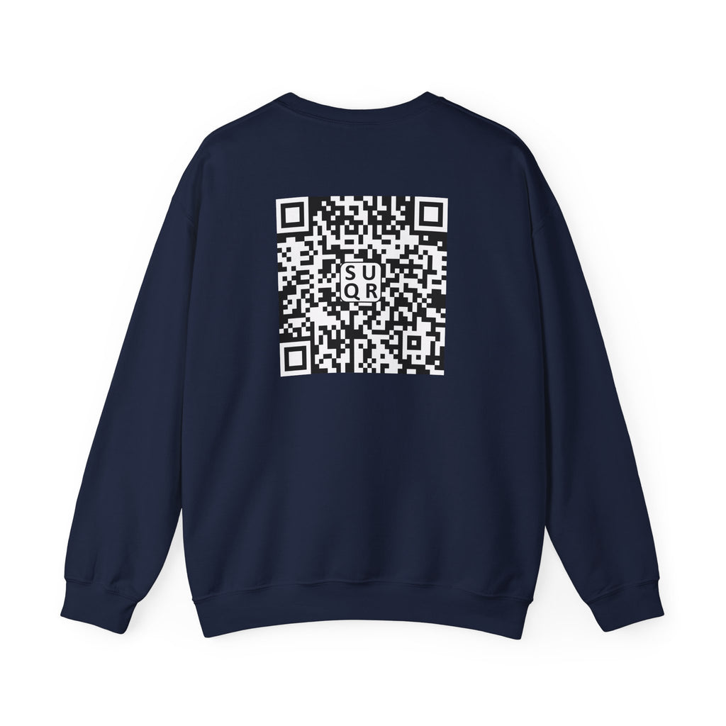 "No Kings" - QR Code Sweatshirt - Scannable Back Design