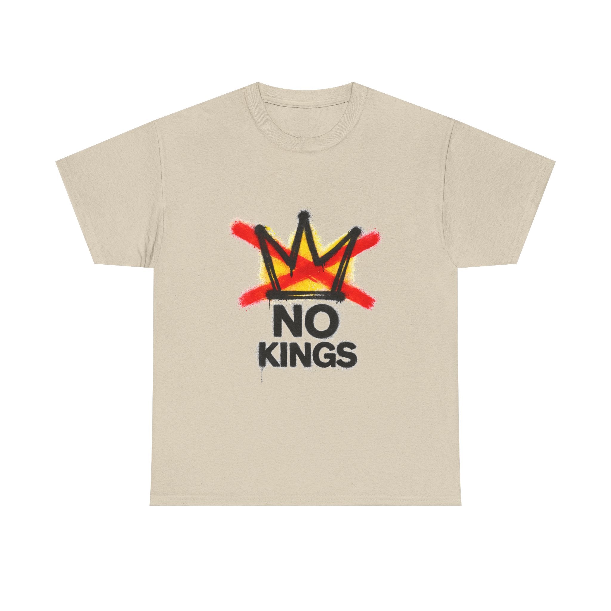 "No Kings" (Front) Graphic Tee — Street Art Style