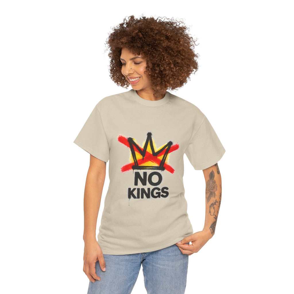 "No Kings" (Front) Graphic Tee — Street Art Style