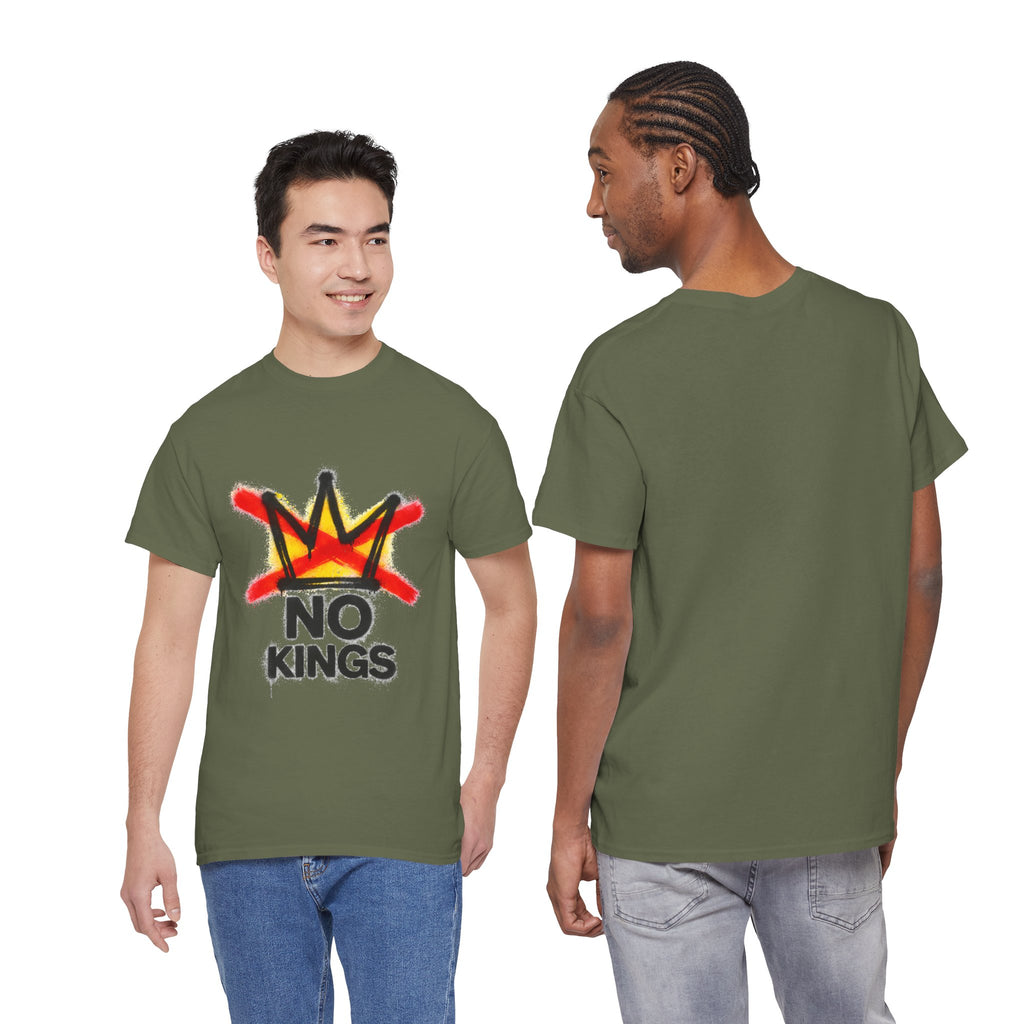 "No Kings" (Front) Graphic Tee — Street Art Style