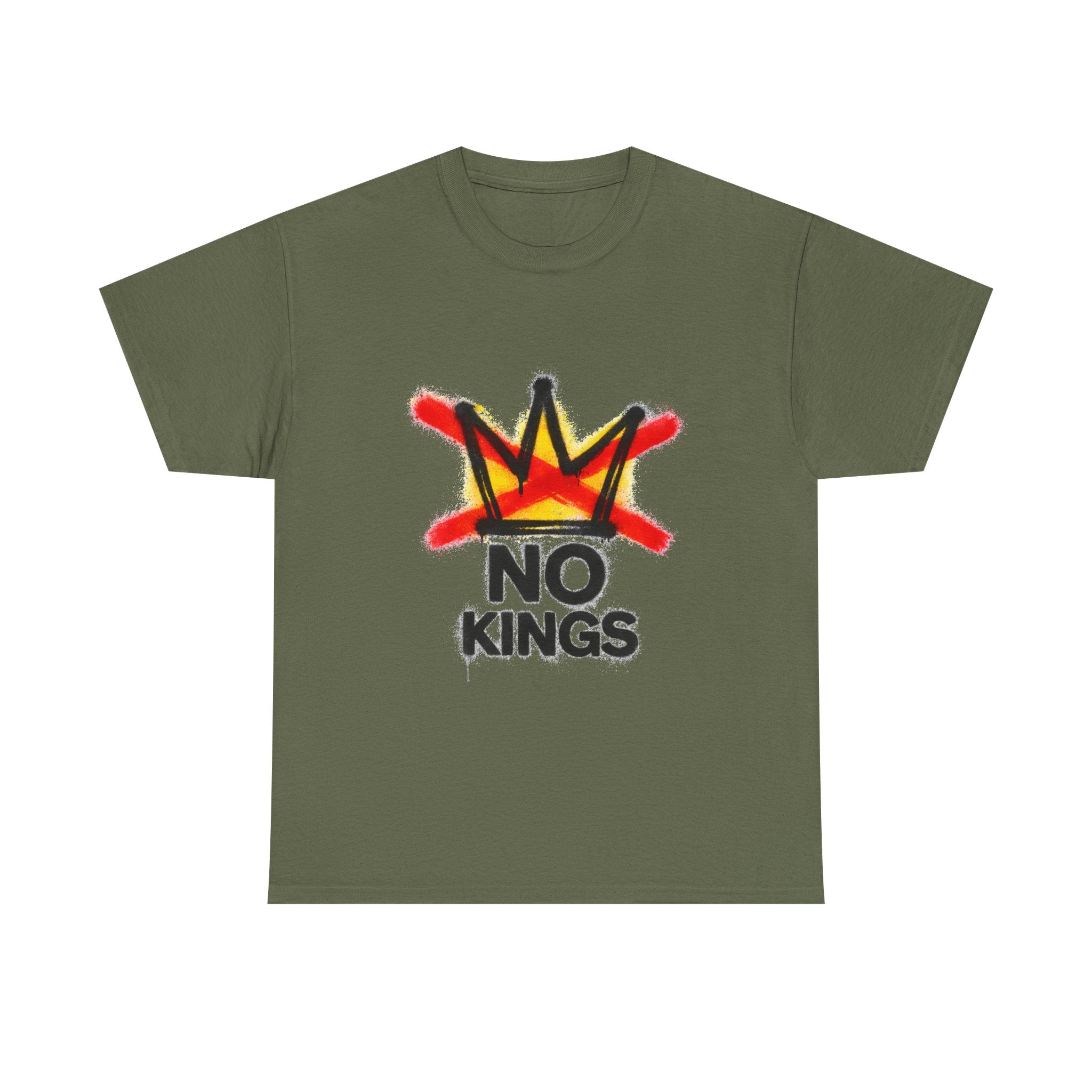 "No Kings" (Front) Graphic Tee — Street Art Style