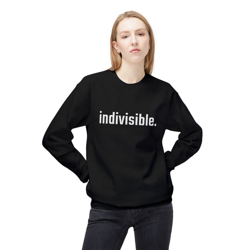 "indivisible." Unisex Midweight Softstyle Fleece Crewneck Sweatshirt