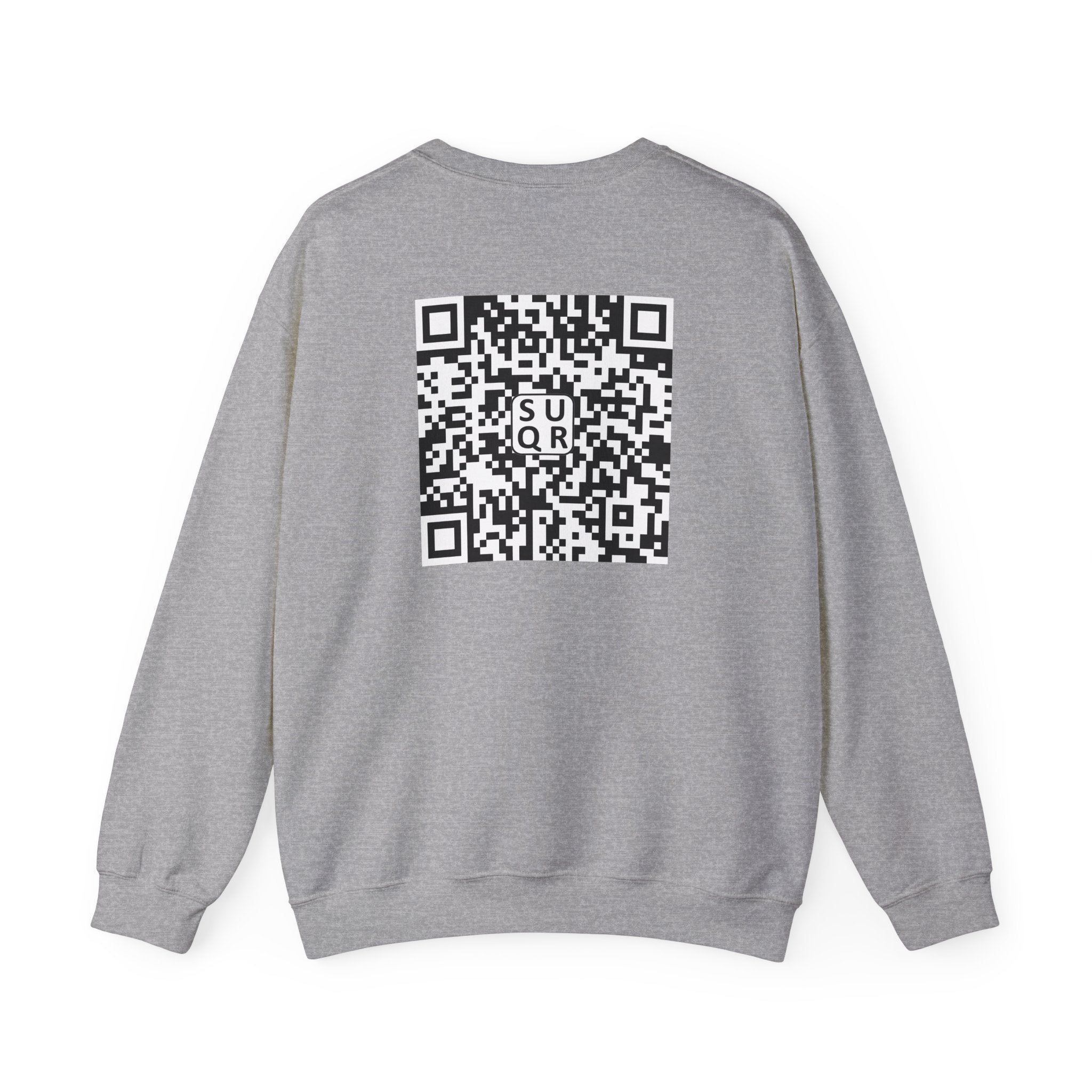 "No Kings" - QR Code Sweatshirt - Scannable Back Design