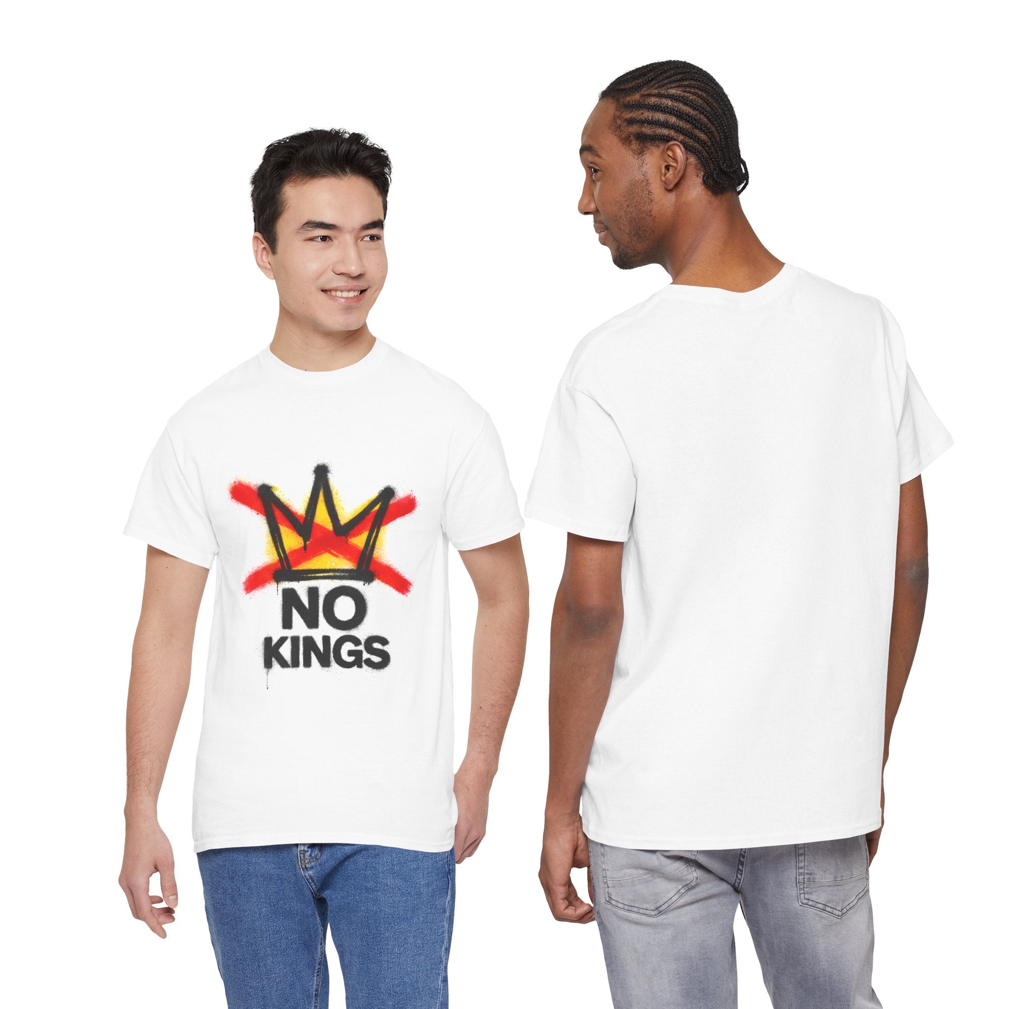 "No Kings" (Front) Graphic Tee — Street Art Style