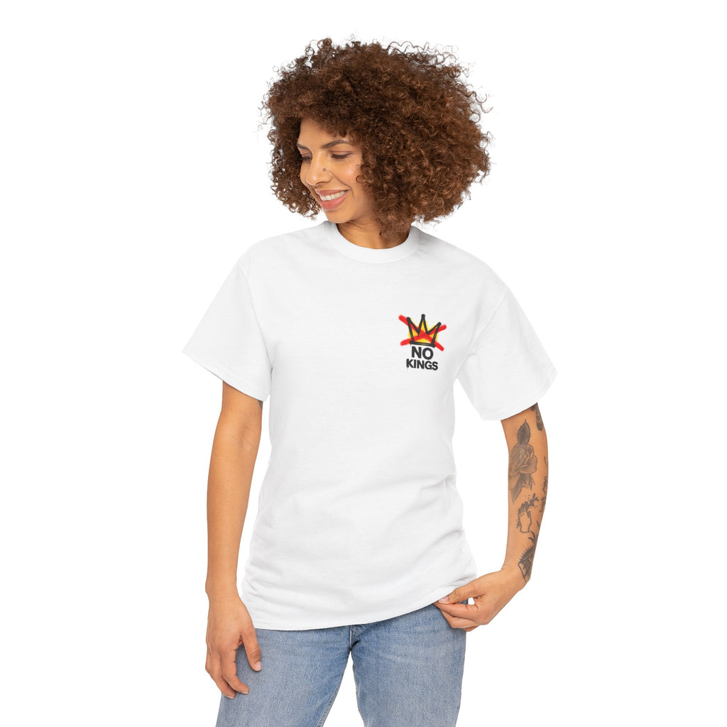 QRCode No Kings (Front & Back) Graphic Tee — Street Art Style